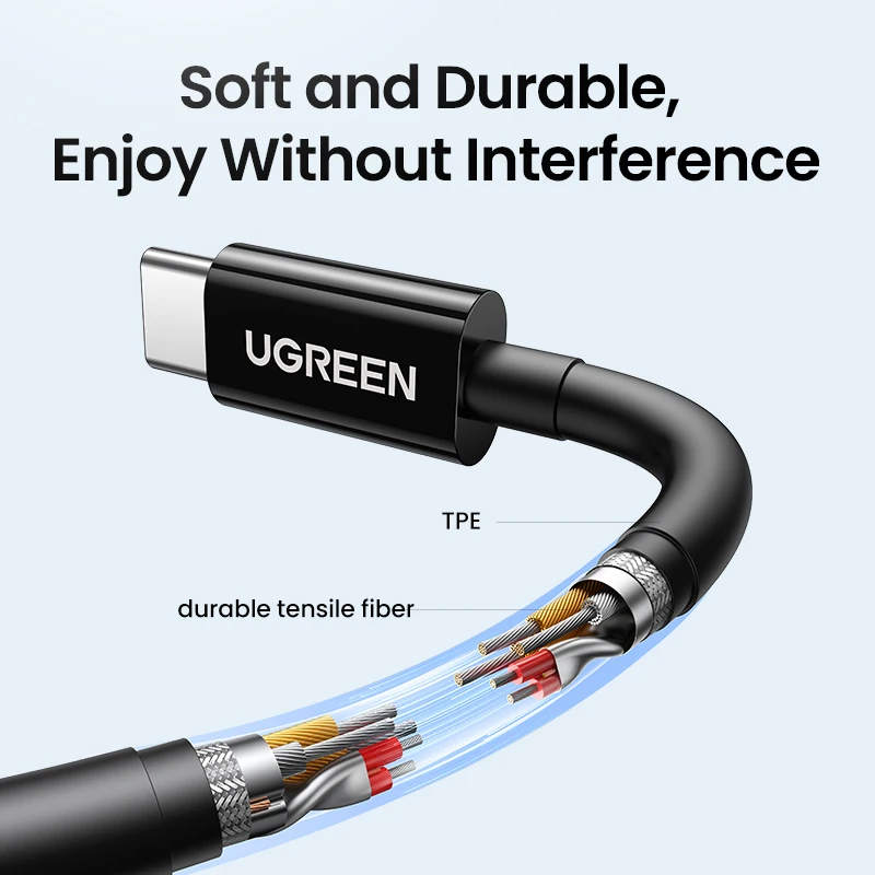 UGREEN Semi-open 3.5mm USB Type C Wired Earbuds with Microphone, Wired Earphones Headphones HiFi Stereo,For Most with 3.5mm Jack - AliExpress 44 - Image 4