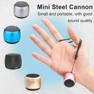 M1 Mini Bluetooth-compatible Small Speaker Portable Intelligent One Drag Two Small Steel Cannon Metal Wireless Sound Subwoofer - AliExpress 44