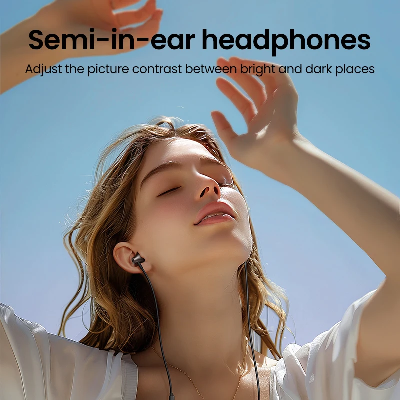 UGREEN Semi-open 3.5mm USB Type C Wired Earbuds with Microphone, Wired Earphones Headphones HiFi Stereo,For Most with 3.5mm Jack - AliExpress 44 - Image 2