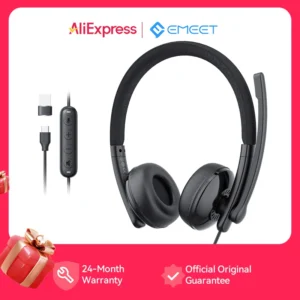 EMEET Wired Headset with Microphone Call Center USB Headphones ENC Noise Cancelling Office Cable Earphones for Phone/PC Computer - AliExpress 44