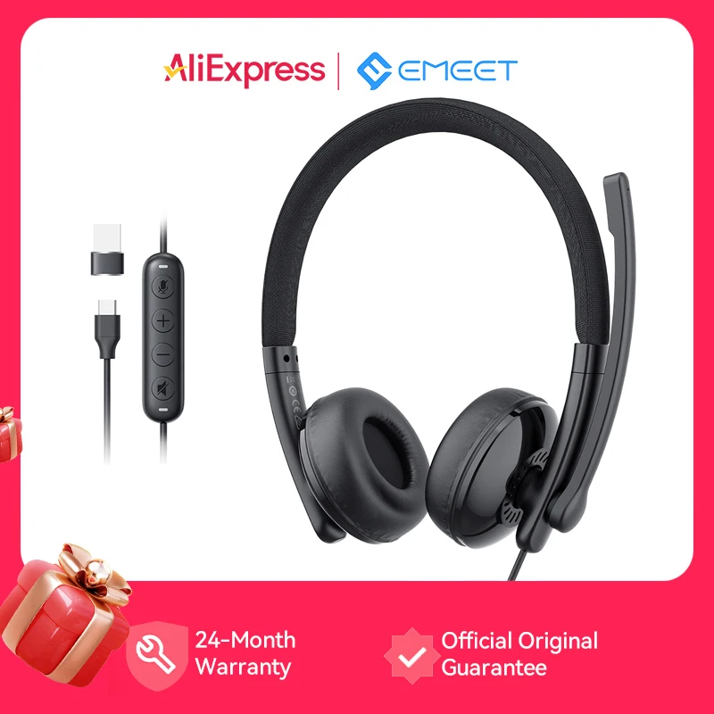 EMEET Wired Headset with Microphone Call Center USB Headphones ENC Noise Cancelling Office Cable Earphones for Phone/PC Computer - AliExpress 44