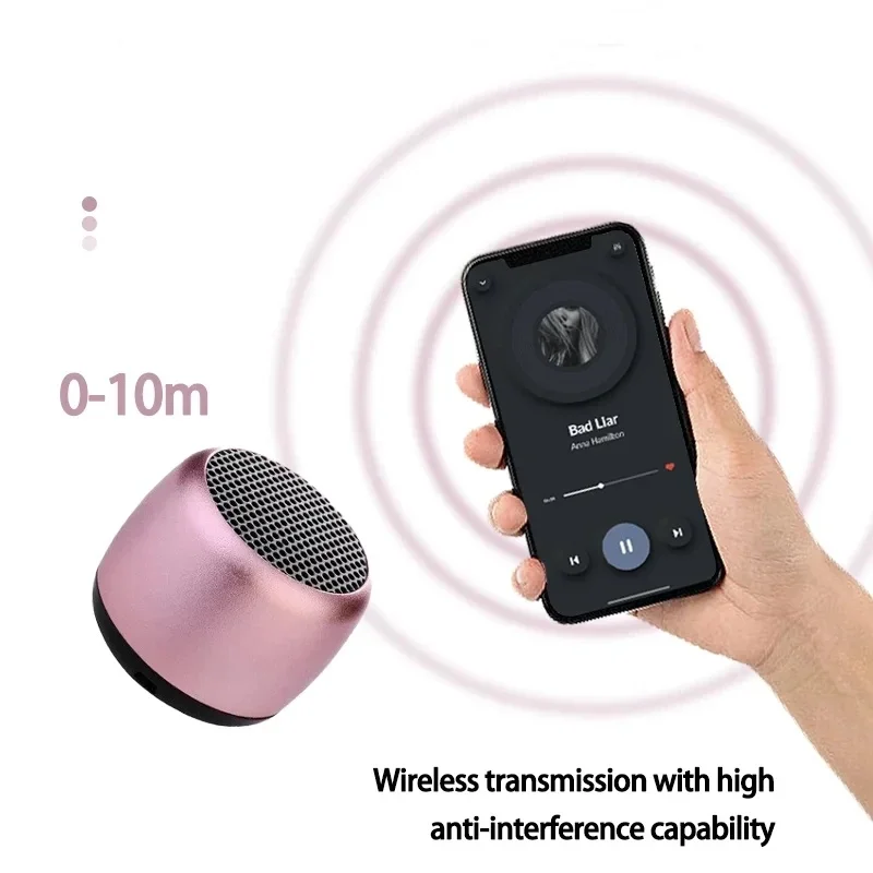 M1 Mini Bluetooth-compatible Small Speaker Portable Intelligent One Drag Two Small Steel Cannon Metal Wireless Sound Subwoofer - AliExpress 44 - Image 5